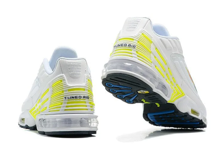 foot - cushioning running shoes Air Max Plus 3 White Blackened Blue-Volt DV6823-100