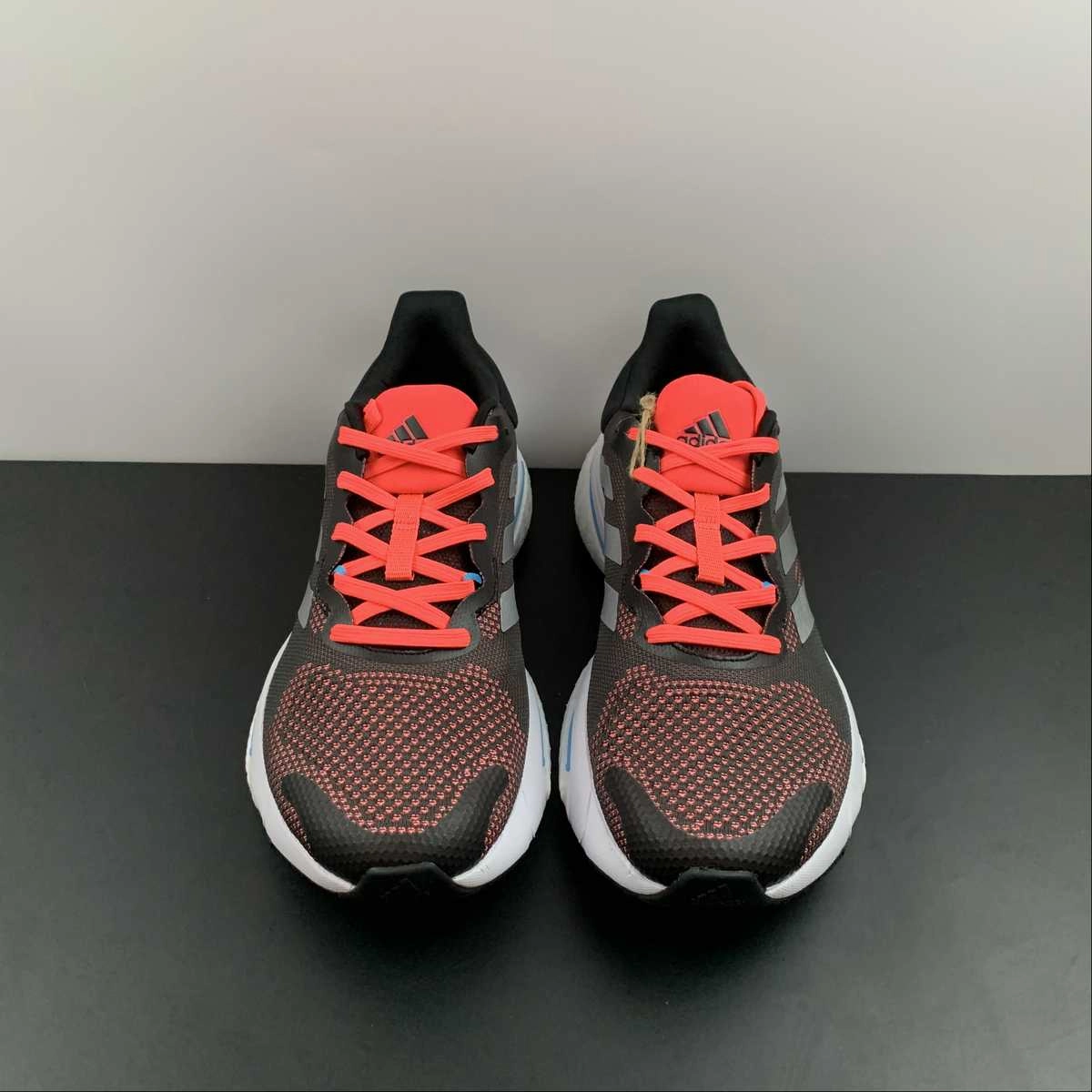 Adidas Solar Glide 5 Black Red H01162 portable shoe benefit fabric upper shoes