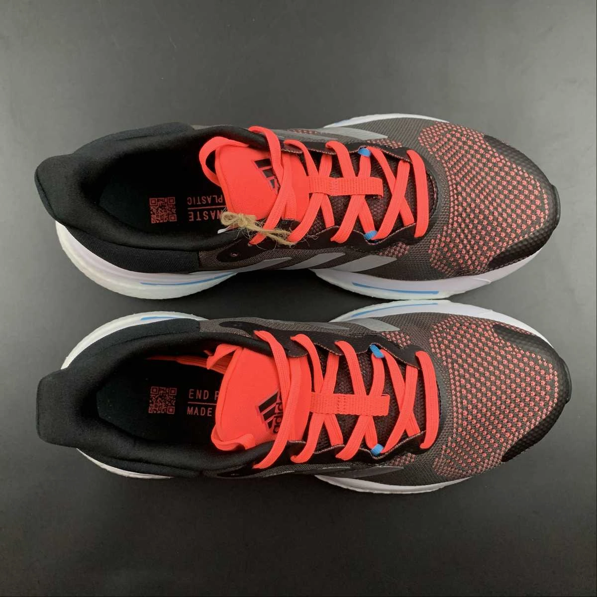 Adidas Solar Glide 5 Black Red H01162 Secure Traction Hydrophobic