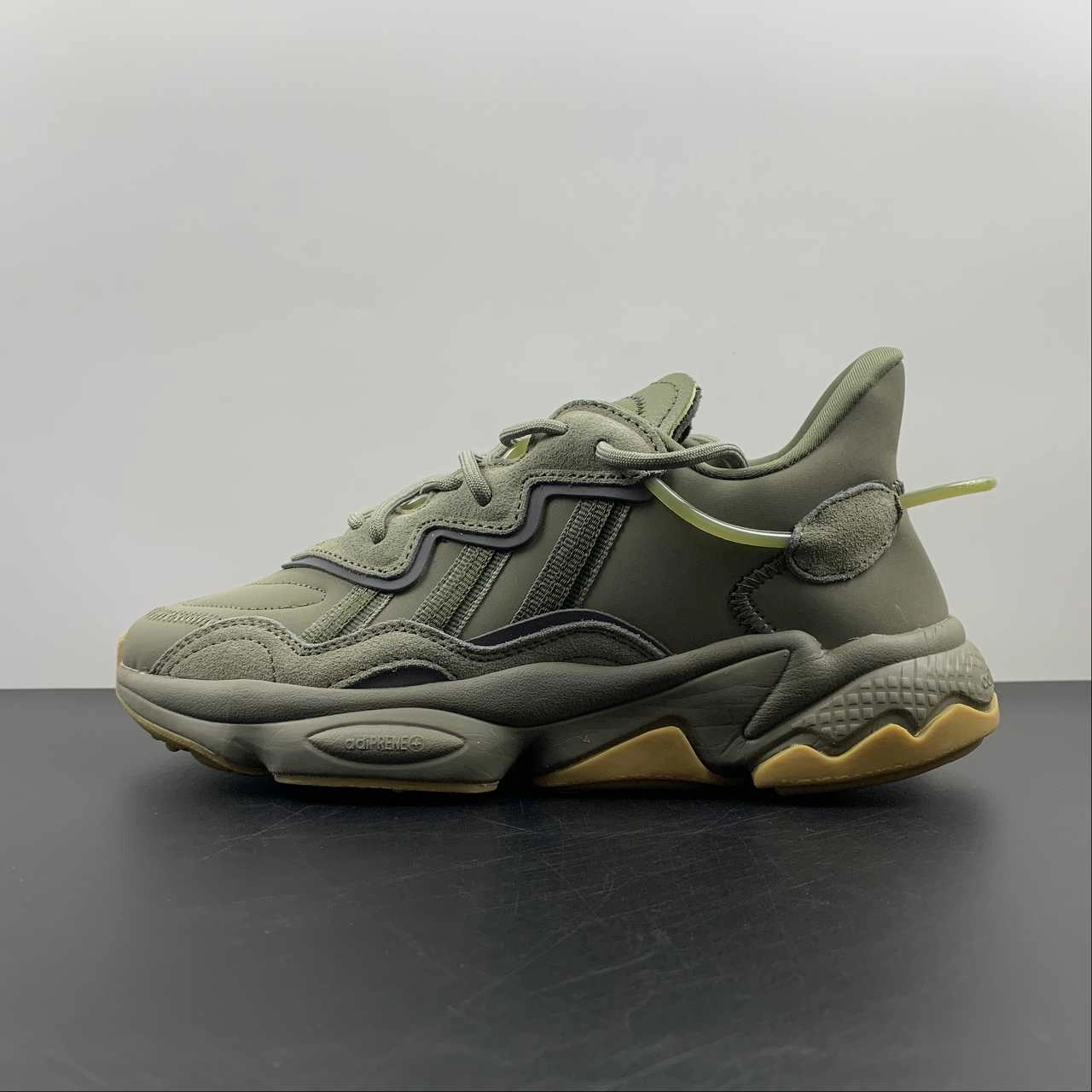 netball shoes Comfort Inserts Adidas Ozweego Trace Cargo Night Cargo-Raw Khaki EE6461