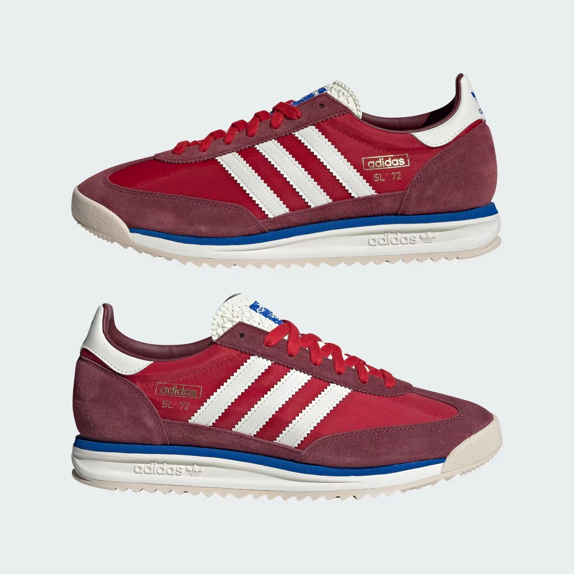 Adidas SL 72 RS Shadow Red Off White Blue JI1280 Dark color choice