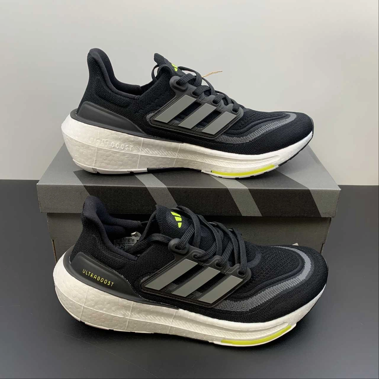 UltraBoost Light Core Black Grey Six Cloud White HQ6339 charity - run
