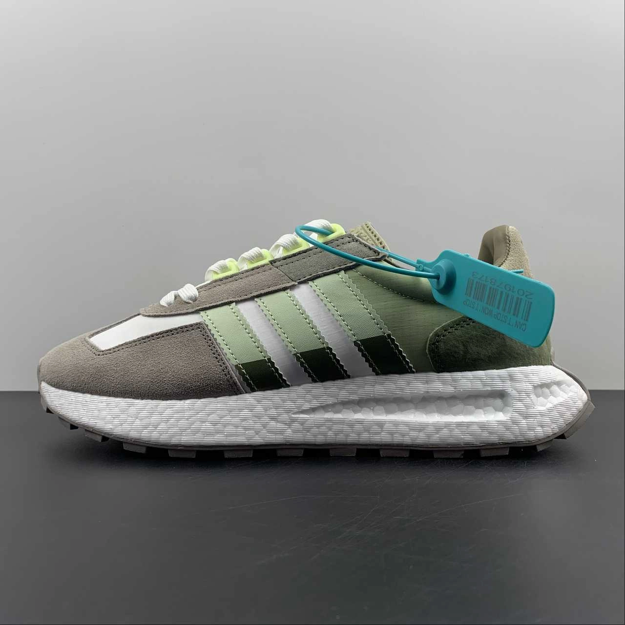 Adidas Retropy E5 Grey Green White HP7742 timeless