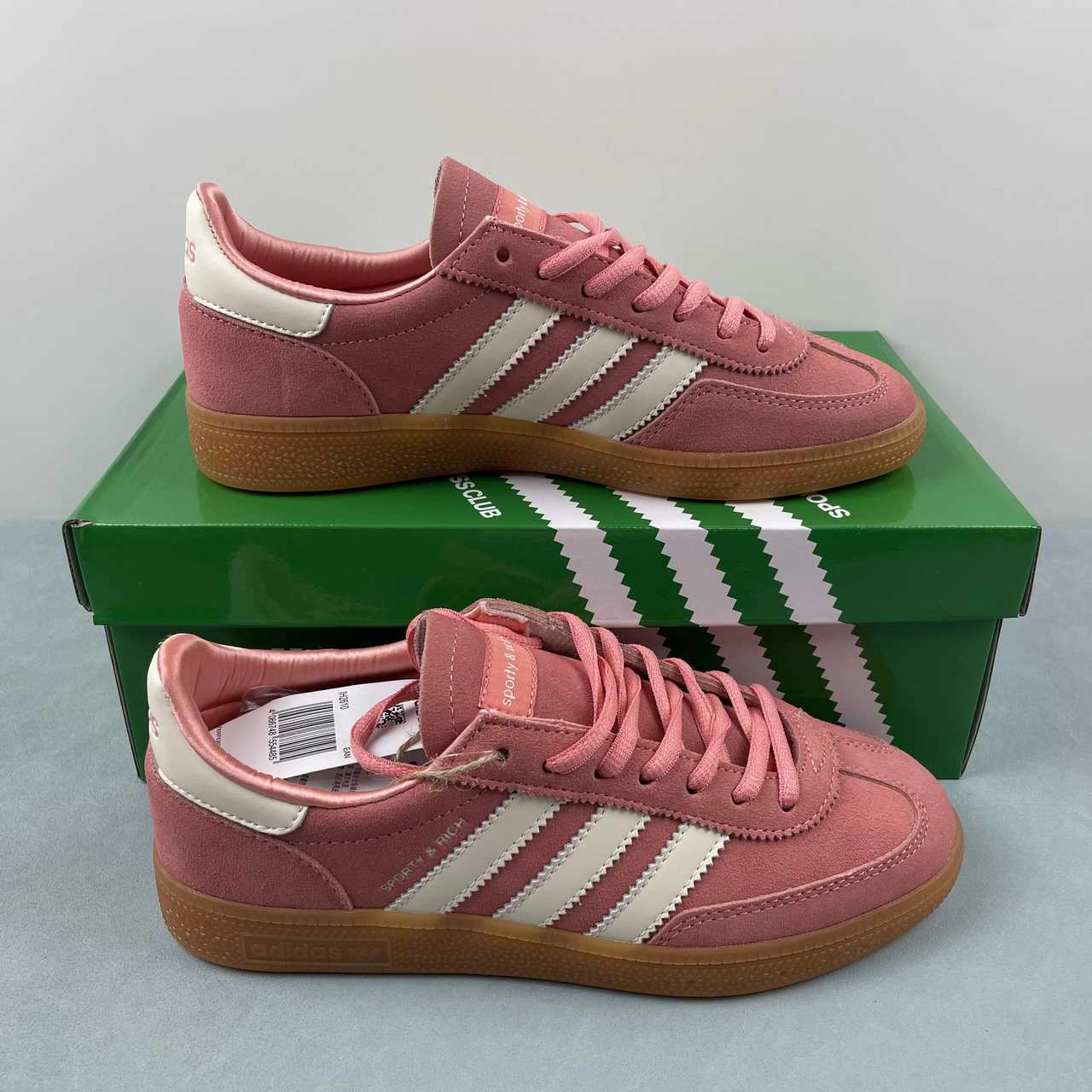 rigid sole shoes health - improvement Adidas Handball Spezial Sporty & Rich Pink IH2610