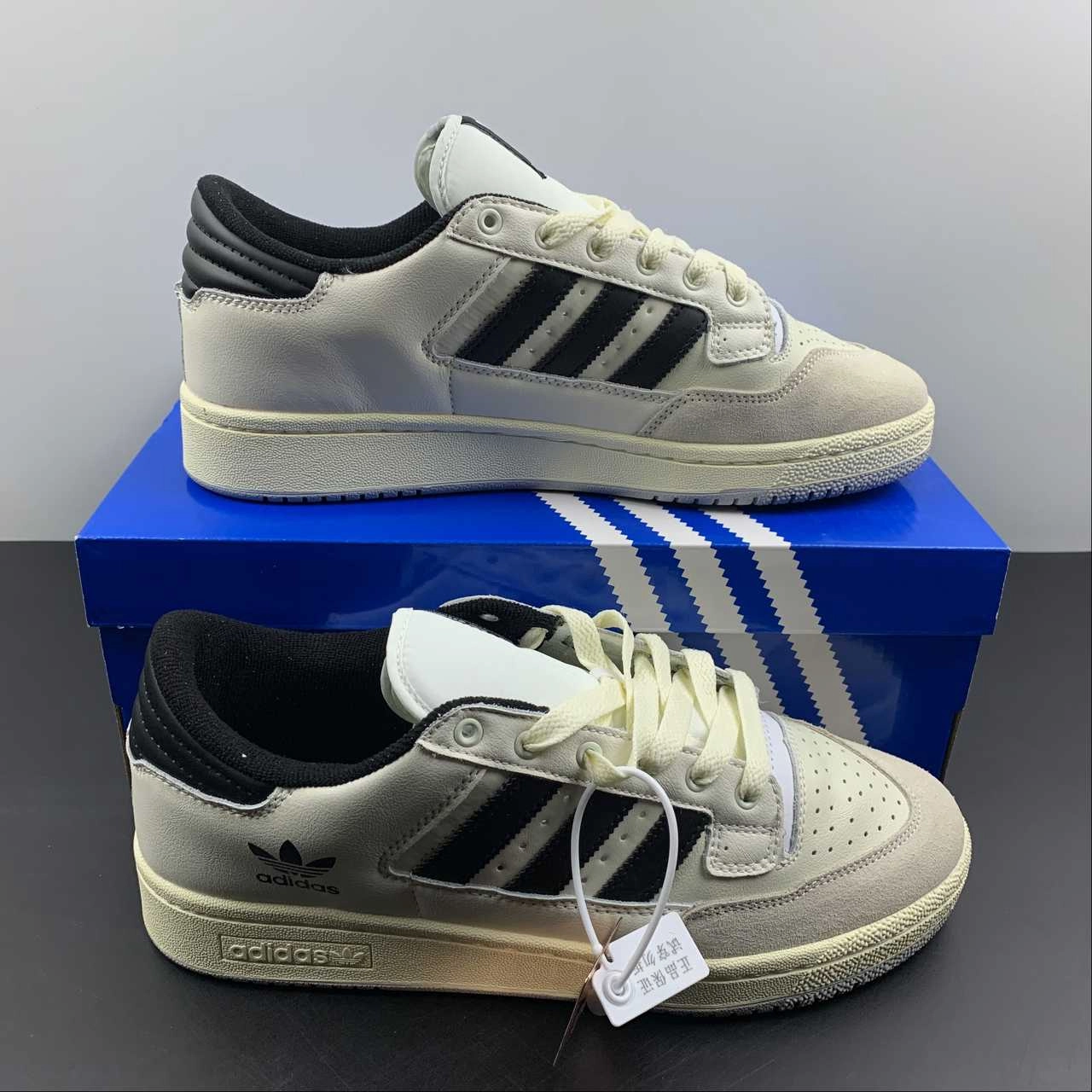 cloudy - day shoes Adidas Centennial 85 Low Beige Black GX2215