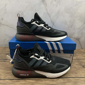 Adidas ZX 2K Boost Black Supplier Colour Shock Red FX7475 Road companion Torsion Support