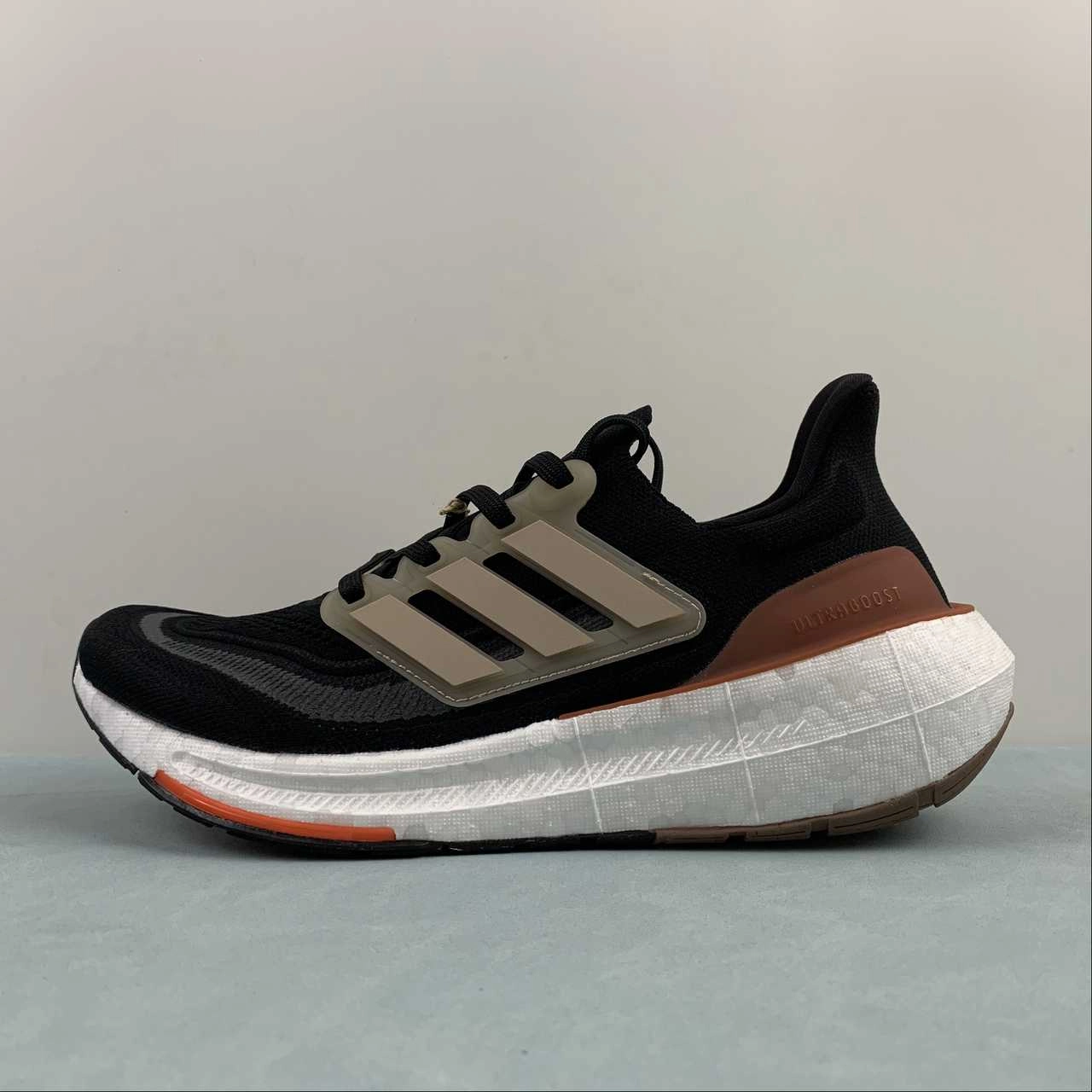 running shoes for fitness buffs UltraBoost Light Core Black Wonder Taupe Grey Six HQ6344