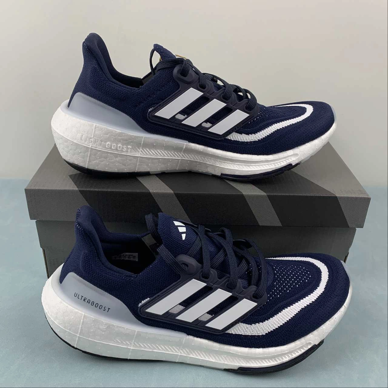 UltraBoost Light Dark Blue Cream White Core Black HP9203 reinforced - structure shoes