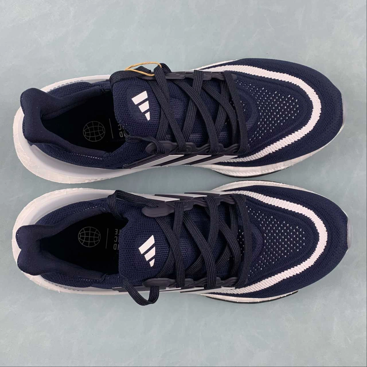 UltraBoost Light Dark Blue Cream White Core Black HP9203 rough - surface shoes wide - toe - box - feature shoes