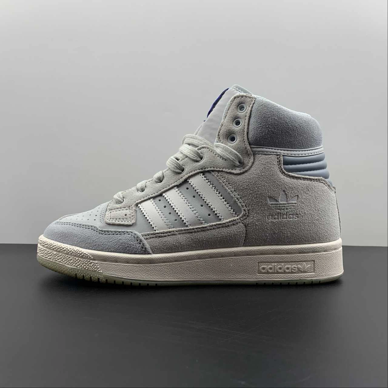 knee - high running wear Adidas Centennial 85 HI Grey FZ5995