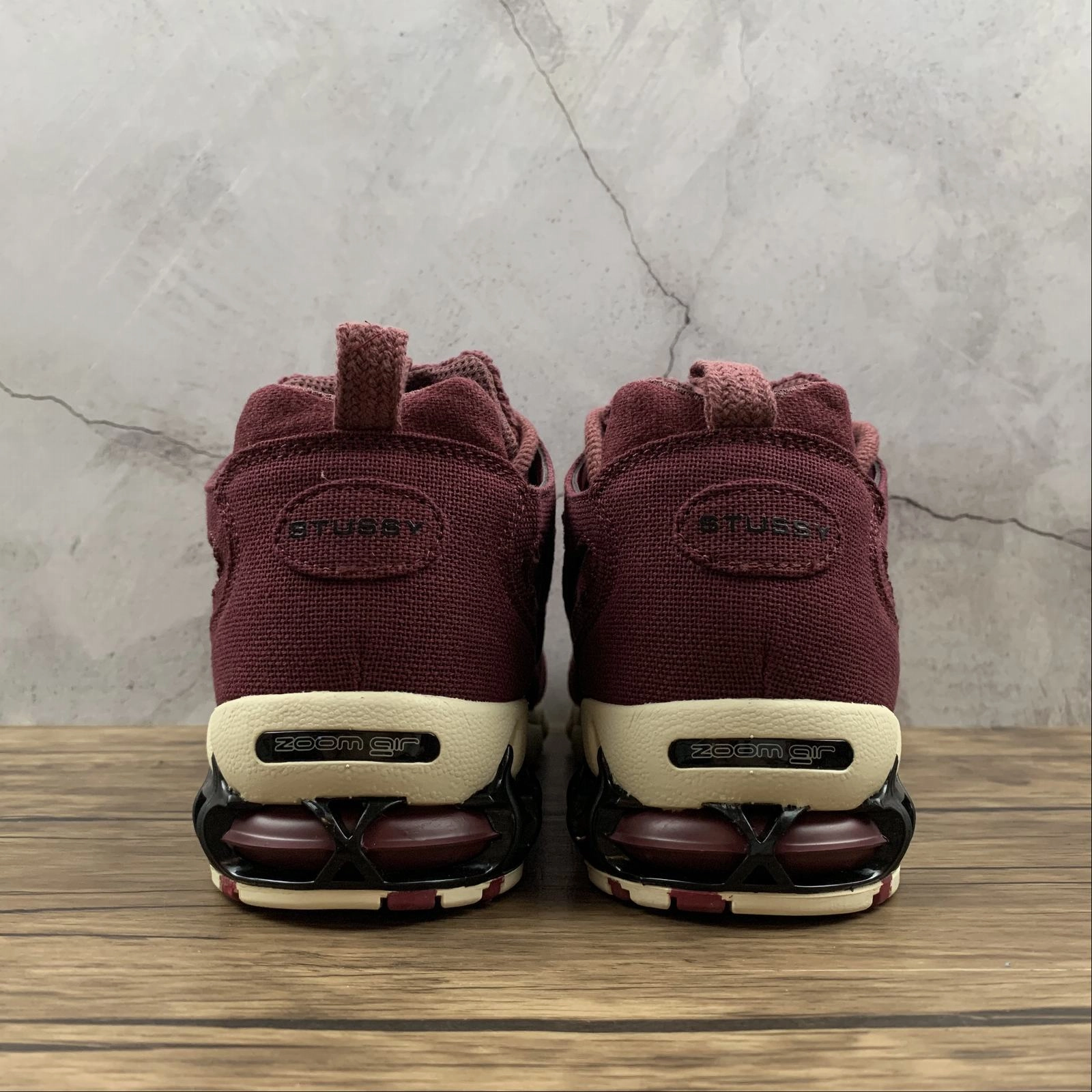 unique - running slip - on shoes Air Zm Spiridon Cg 2 Stussy Burgundy Beige CQ5486-999