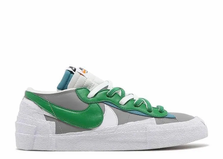 Nike Sacai Blazer Low Classic Green performance - focused logo - debossed shoes