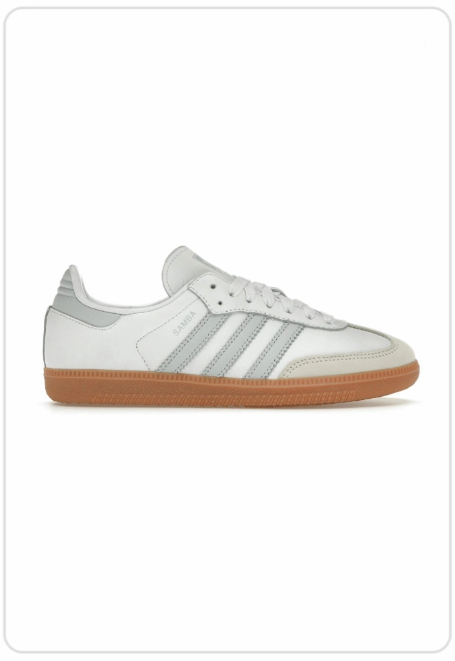 Adidas Samba OG Cloud White Halo Blue Gum Karma Sneaks