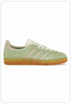 adidas Gazelle Indoor Semi Green Spark Karma Sneaks