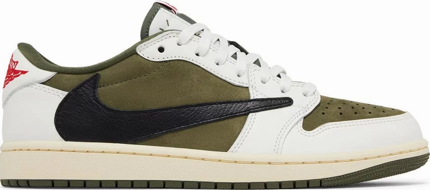 Nike Jordan 1 Low x Travis Scott Medium Olive safety shoes aerodynamic - design shoes