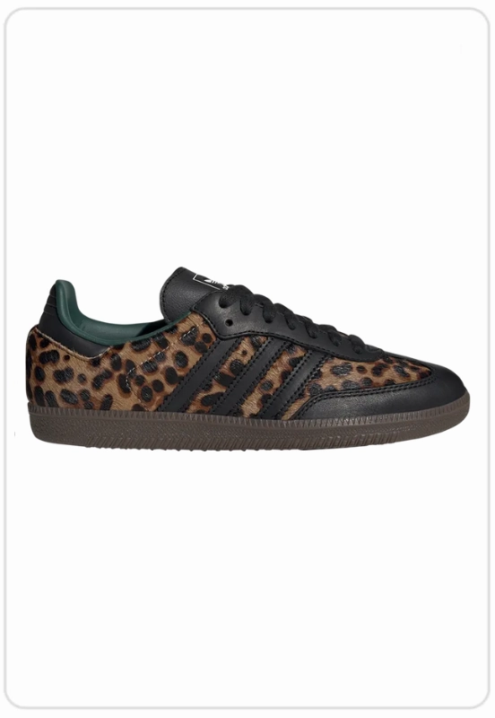 Adidas Samba OG Black Green Leopard Karma Sneaks