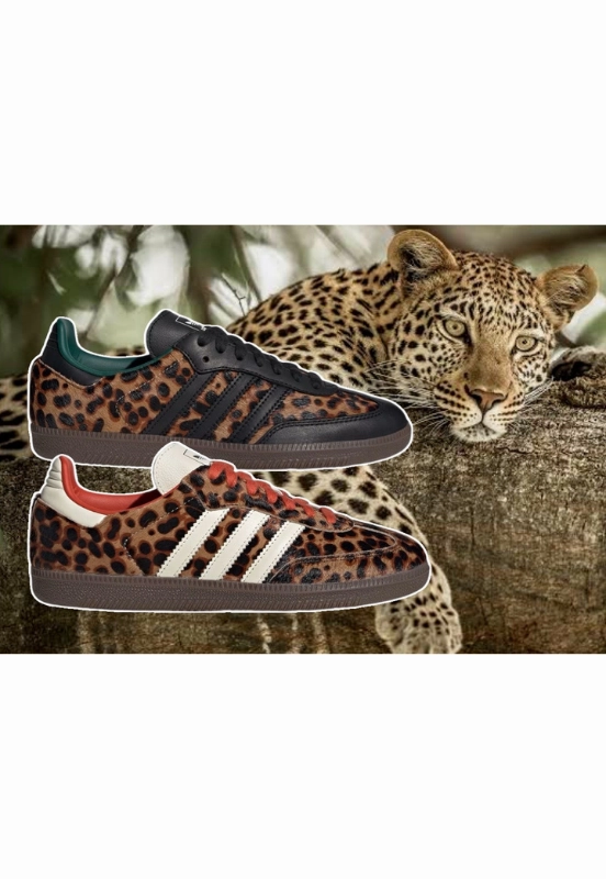 Adidas Samba OG Black Green Leopard Karma Sneaks