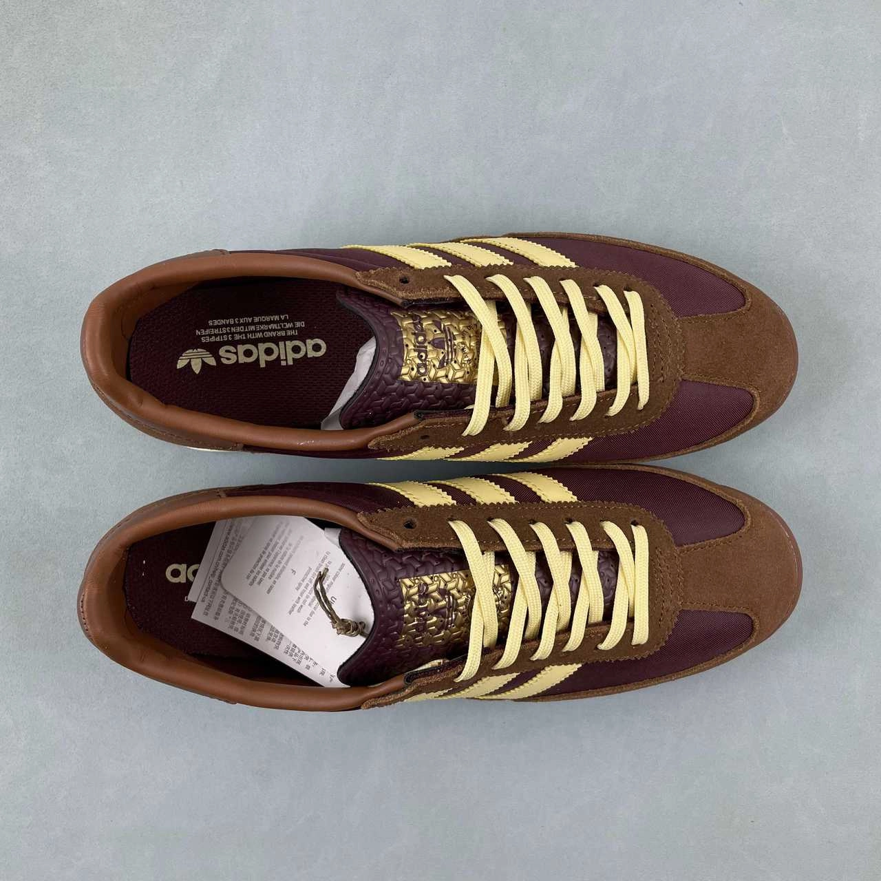 Adidas SL 72 OG Maroon Preloved Brown Almost Yellow IE3425 volleyball - compatible shoes