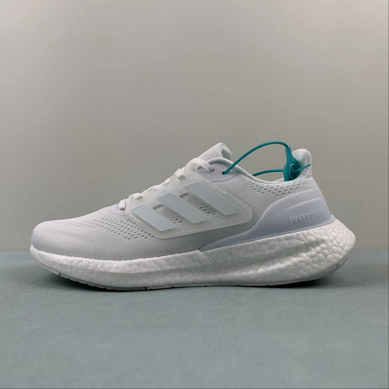 Adidas Pureboost 23 White IF8064 high - end running shoes lightweight - upper - feature shoes