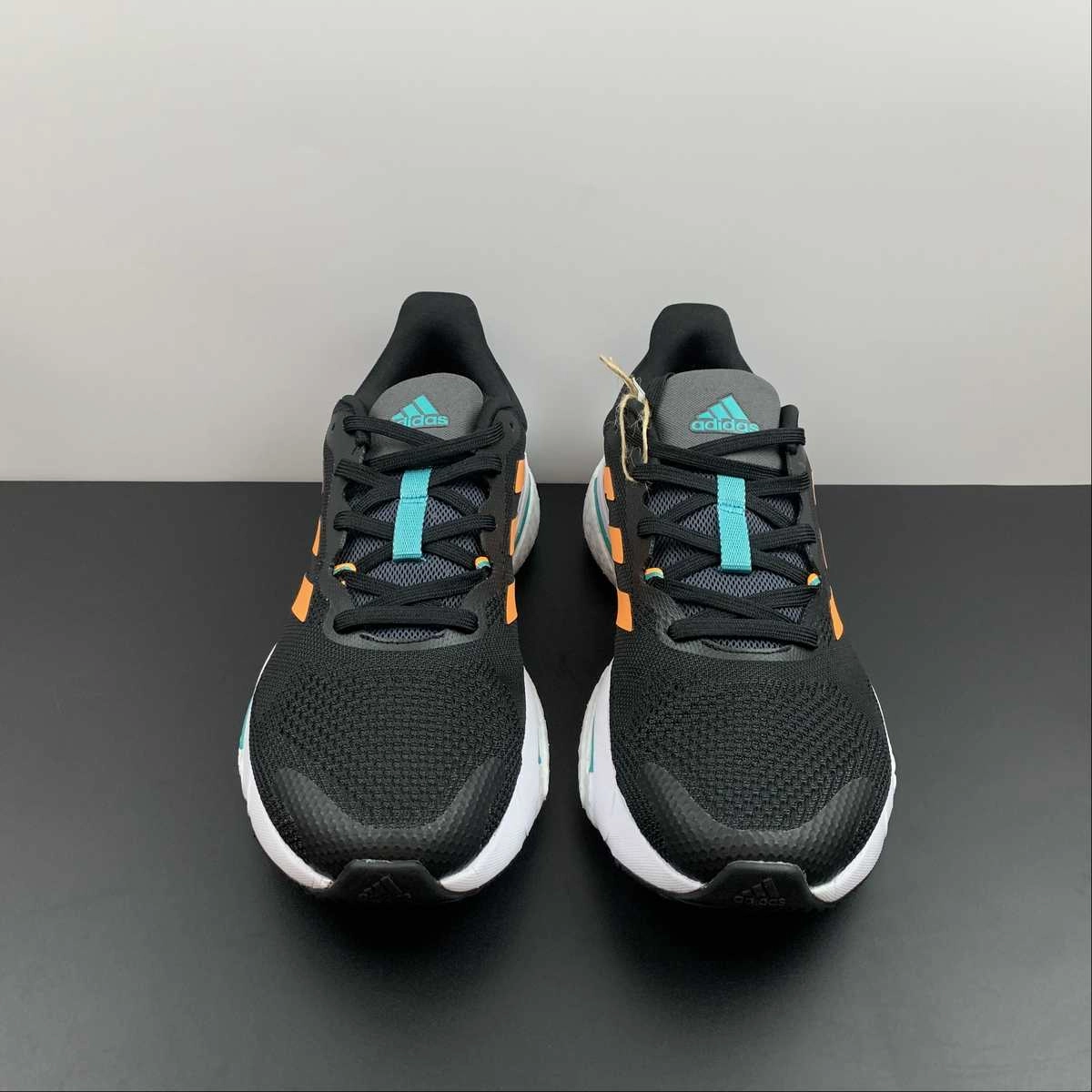 Adidas Solar Glide 5 Black Orange GX5469 running with watch shoes