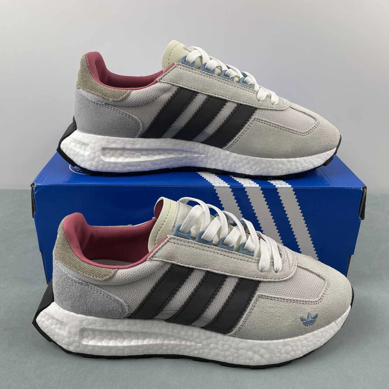 Adidas Retropy E5 Grey White Red IF6809 Rainy running shield