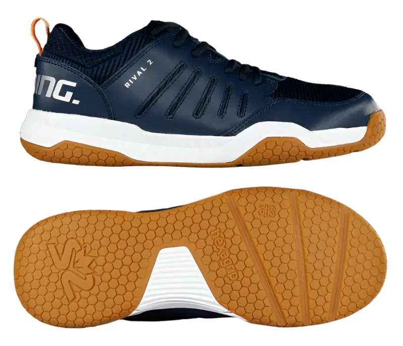 Salming Rival 2 Unisex Badminton Shoes - Navy Nectarine
