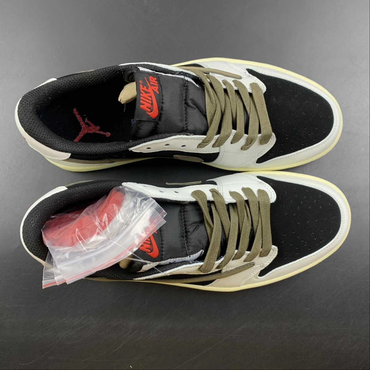 Cushioned Gear Slip-resistant fit Air Jordan 1 Retro Low OG SP ??Travis Scott?? Brown Barb CQ4277-990