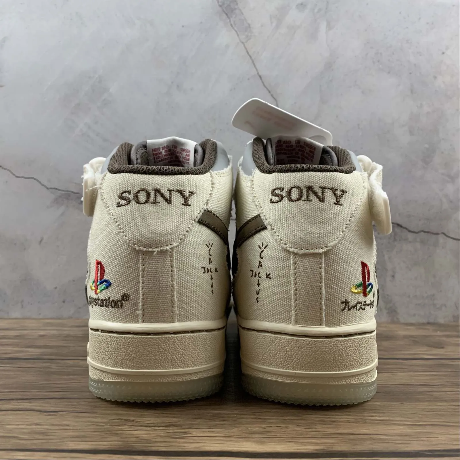 Urban Pace Market Go Air Force 1 07 Mid TS PS5 Beige Grey Brown BQ5828-202