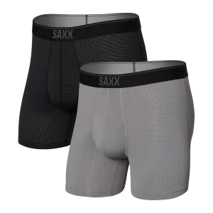 Saxx Men's Volt Boxer Brief 2/Pk/ Party at Settlemeirs-Blk