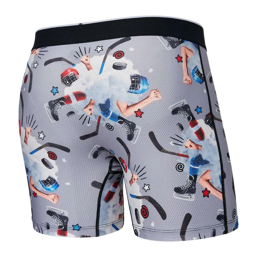 SAXX Men's Volt Boxer Briefs Timeout Grey