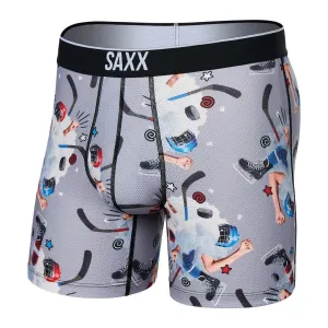 SAXX Men's Volt Boxer Briefs Timeout Grey