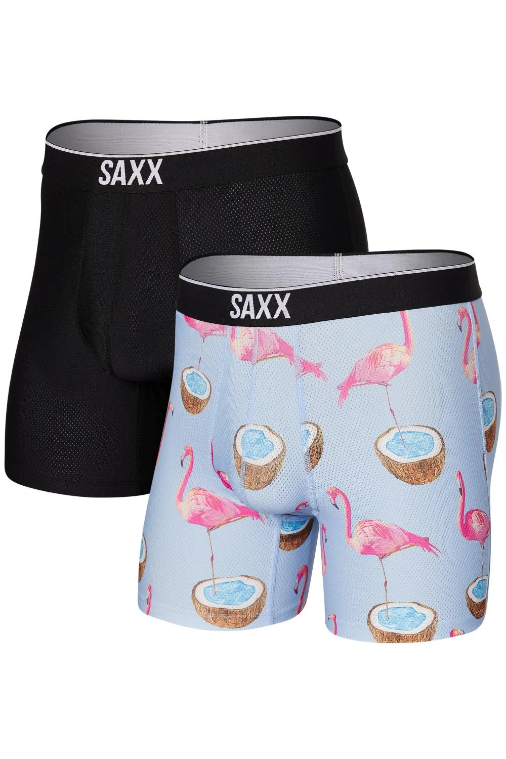 SAXX Volt Boxer Brief 2-pack SXPP2T-FST (Flamingo Dream / Black)
