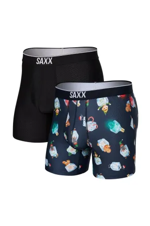 SAXX Volt Boxer Brief 2-pack SXPP2T-HIB (Holidays On Ice / Black)