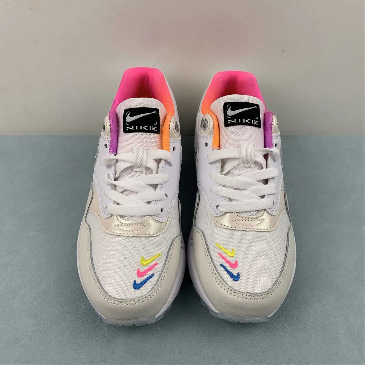 suitable for youth shoe cleaner Air Max 1 Unlock Your Space White Pink FN0608-101