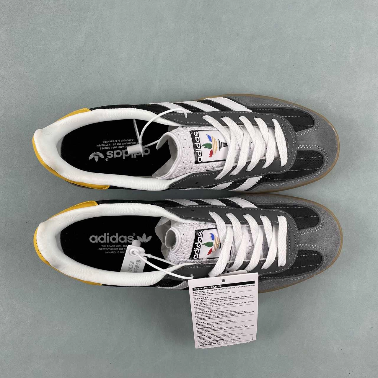 Adidas Gazelle Indoor Black White Yellow Gum IF9641 Daily Use