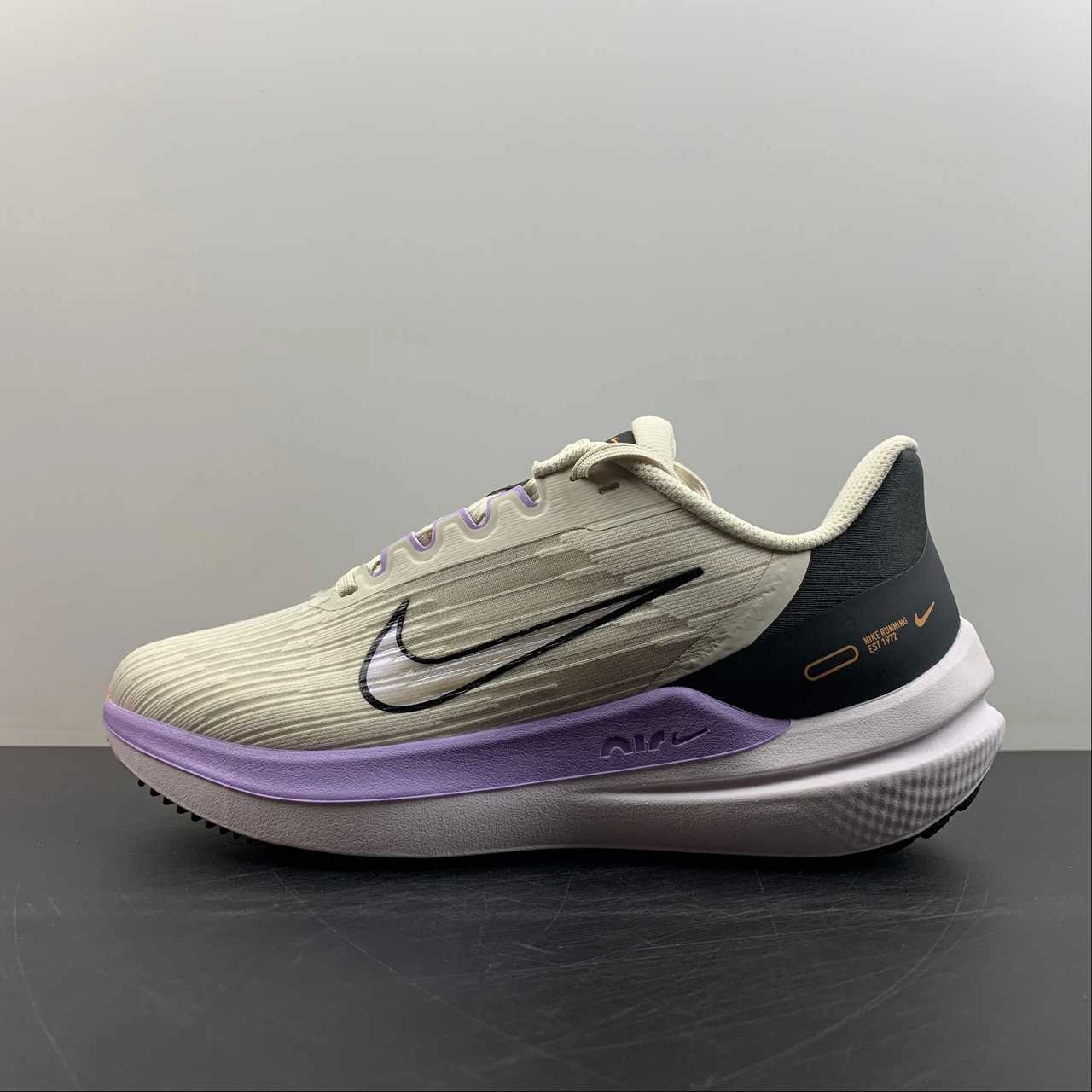 Spring Cushion Air Winflo 9 Beige Black Light Purple DD8686-103