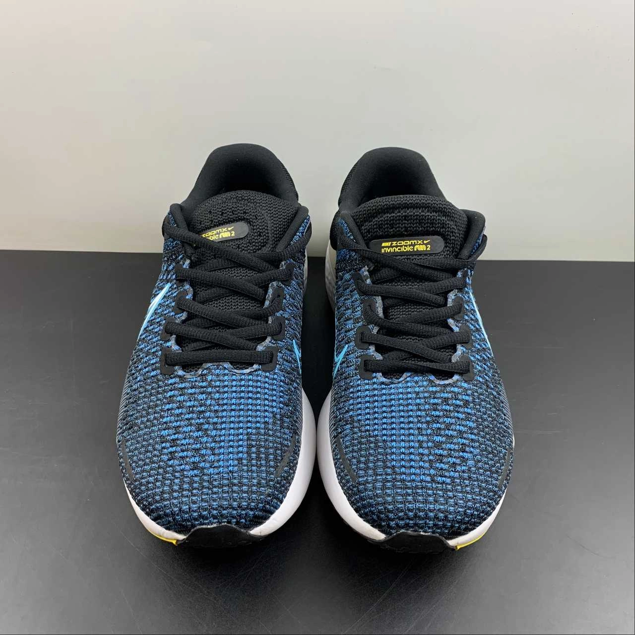 ZOOMX Invincible Run FK 2 Black Blue DH5425-003 Easy to slip on and off while maintaining a secure fit Drive Force