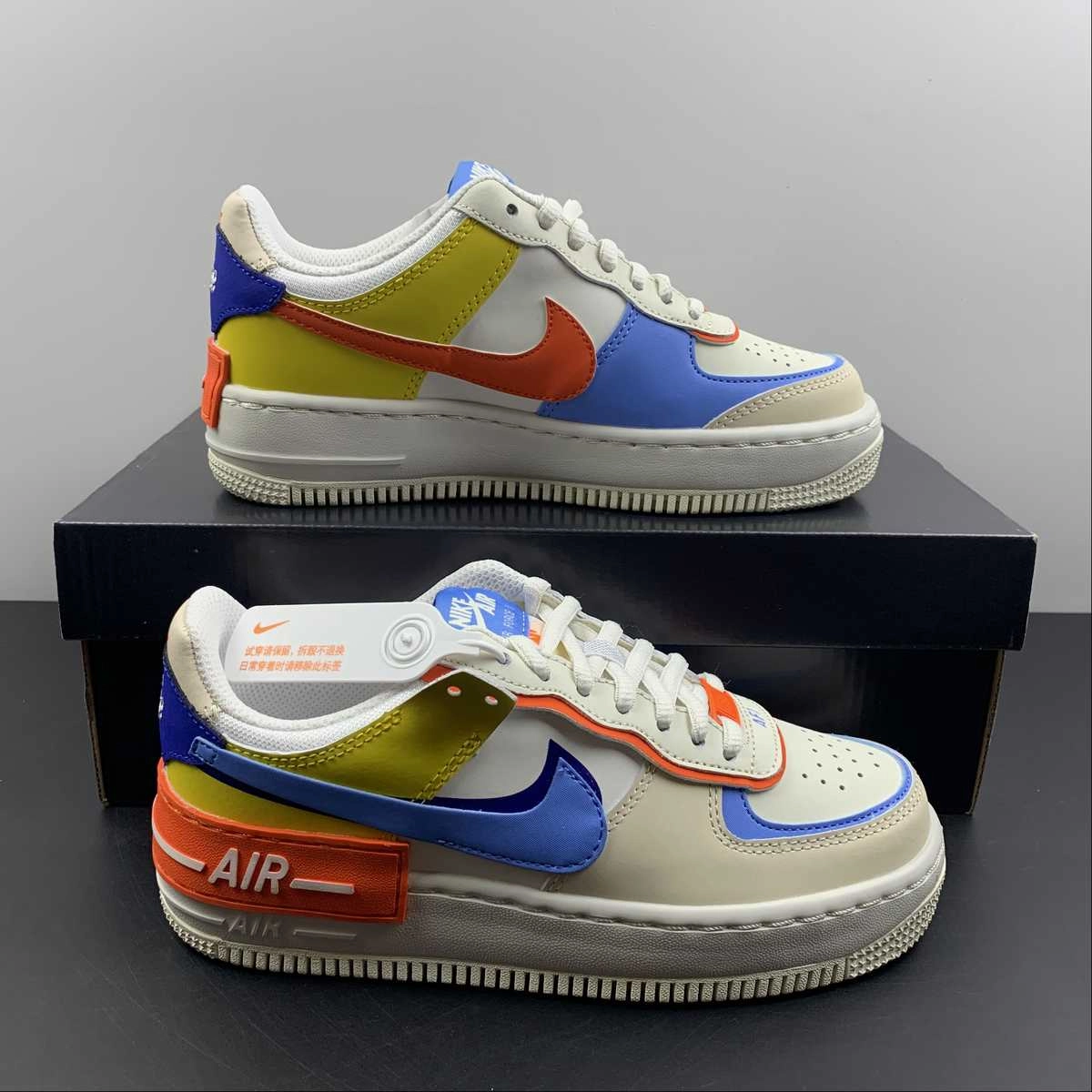 Air Force 1 Shadow Sail Game Royal Rush Orange University Blue CI0919-115 Date Stroll Memory   foam