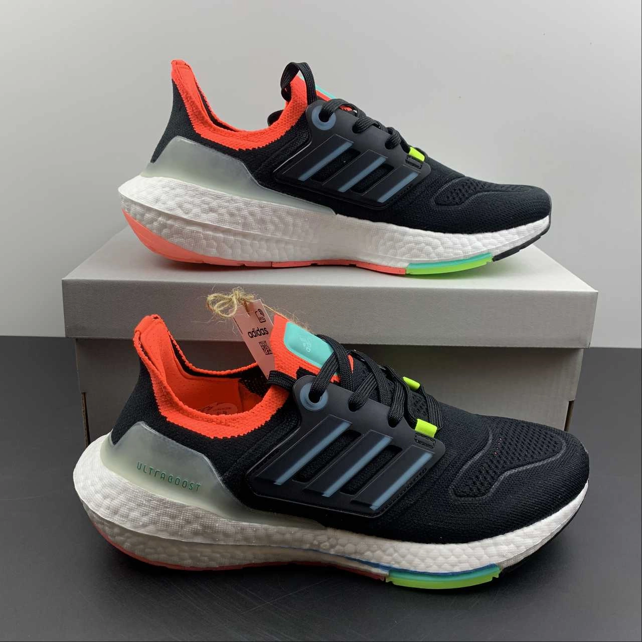 Adidas UltraBoost 22 Black Skyrus Turbo GY8681 Upgraded wear Low Zone