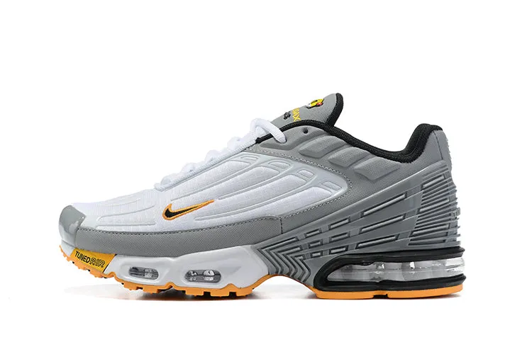 Air Max Plus 3 White Wolf Grey Yellow Black CJ9684-015 custom - fit shoes