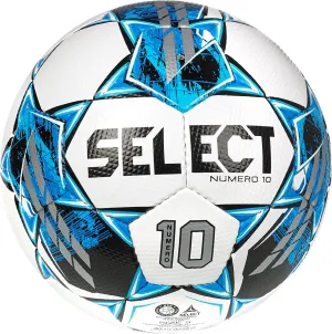 Select Numero 10 V22 Soccer Ball White/Blue Size 5 NFHS,NCAA Approved