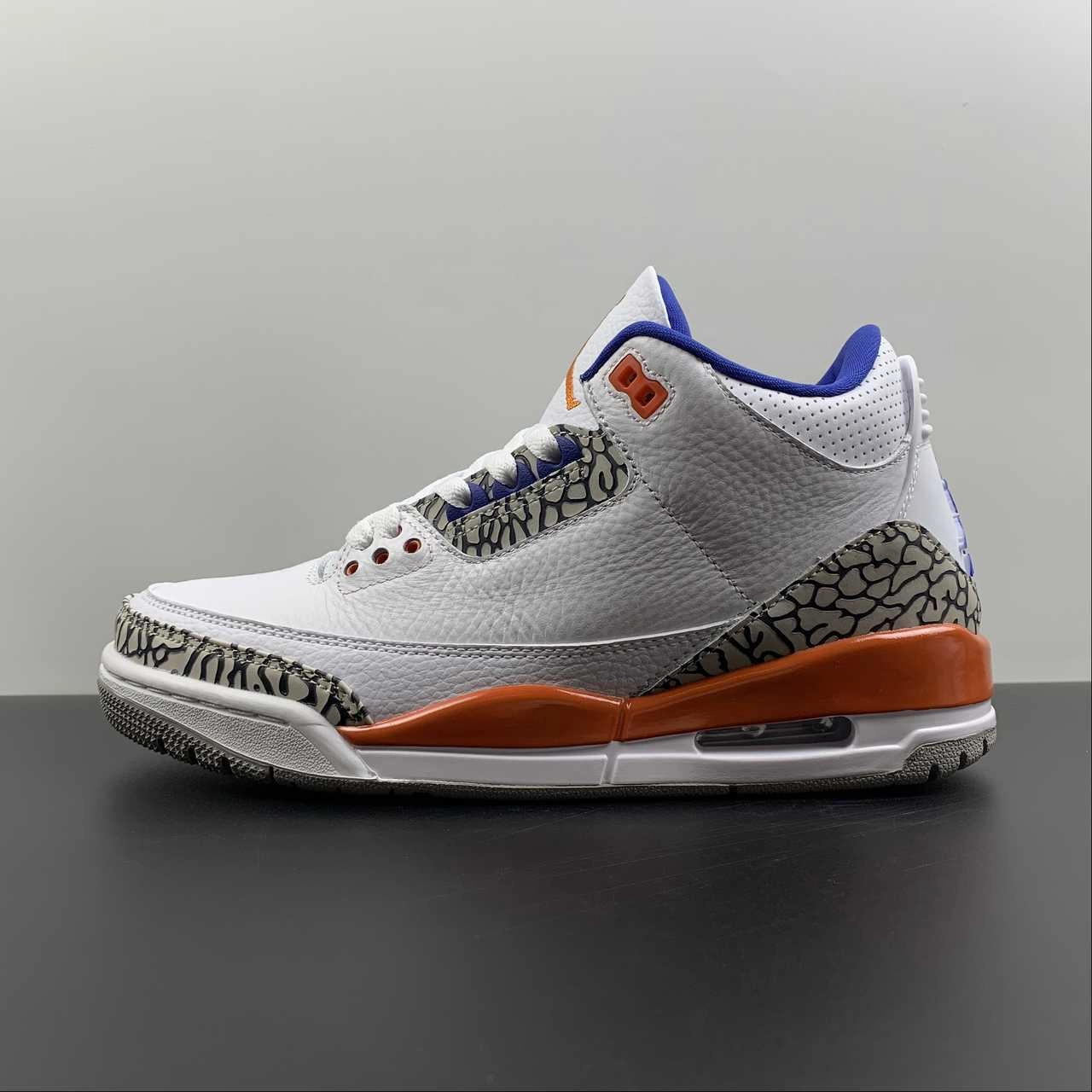 Weekend Look Air Jordan 3 Retro Knicks Rivals White Old Royal University Orange Tech Grey 136064-148
