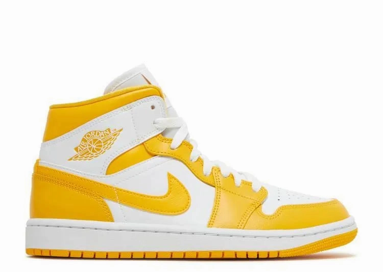 High Top Air Jordan 1 Mid University Gold (W)