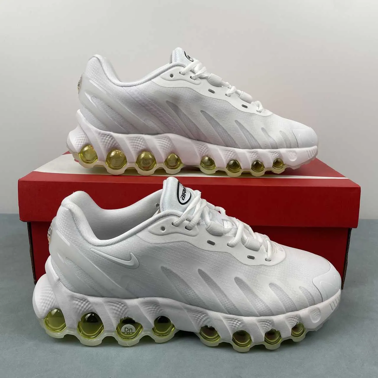 Running Friendly Air Max Dn8 White Yellow FQ7860-009