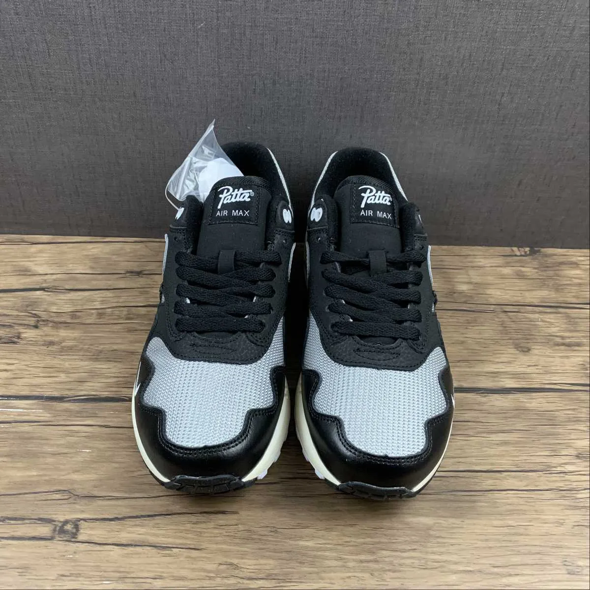 Patta x Air Max 1 Metallic Silver White Black Coconut Milk DQ0299-001 proper fit students' shoes