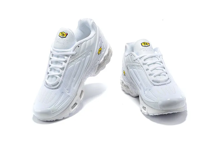 Air Max Plus 3 White White Vast Grey CW1417-100 ventilated upper shoes
