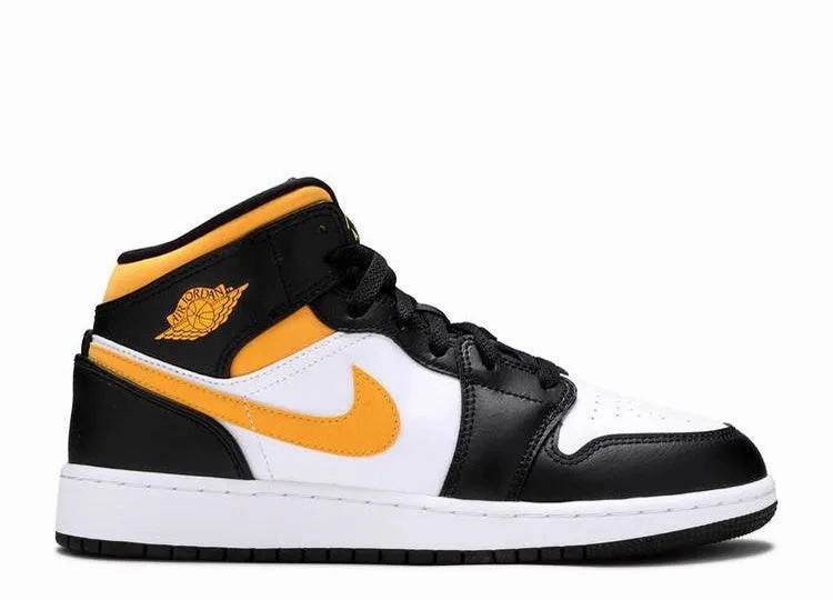 Air Jordan 1 Mid Black University Gold (GS) Motion Vibe