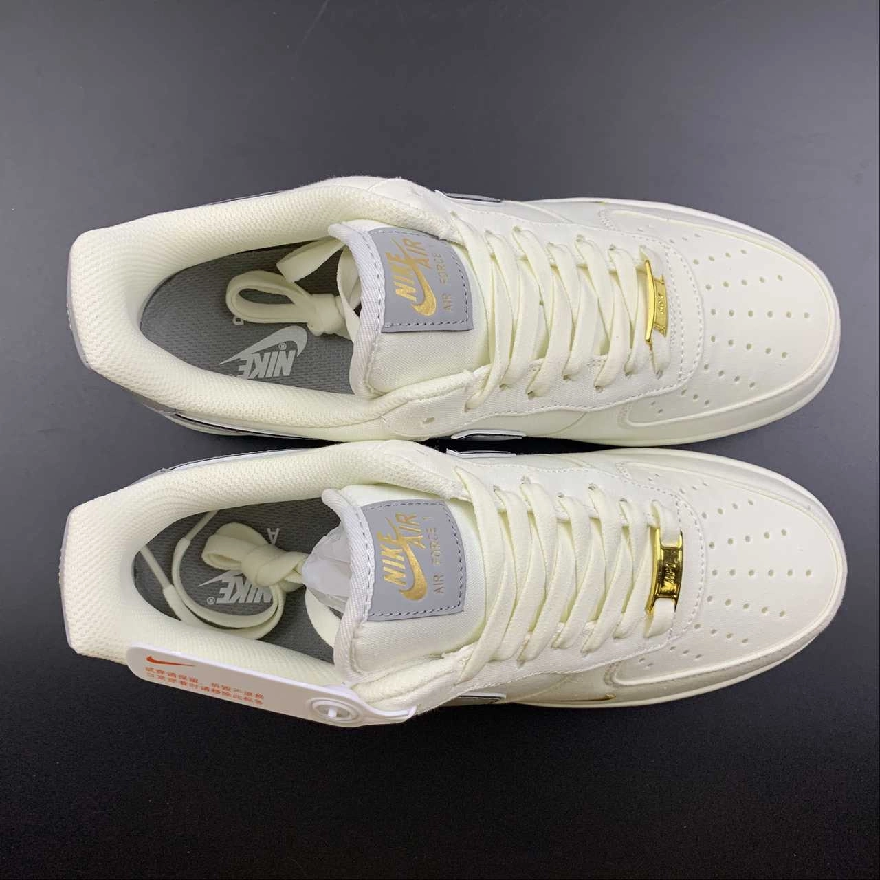 Air Force 1 07 Low Ice Blue Cream Gold MN5696-009 Fast Step Hiking Friendly