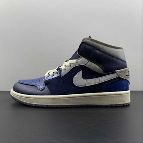 Speed Form Air Jordan 1 Mid SE Craft Obsidian French Blue Ashen Slate White DR8868-400