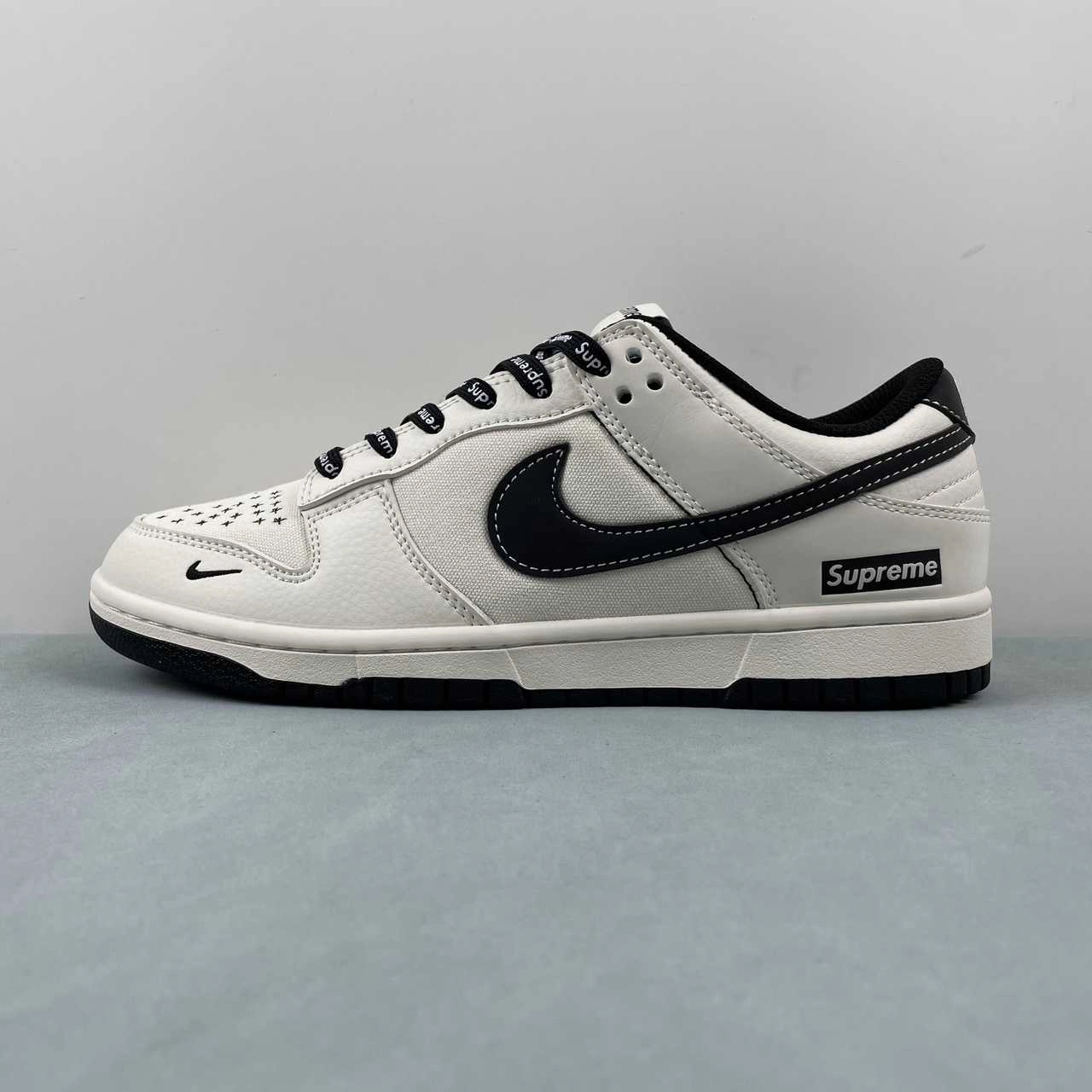 Heat Dissipating Design Supreme x SB Dunk Low Off White Beige Black BB6698-512